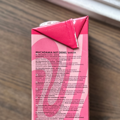 Makadamijų riešutų gėrimas BARISTA